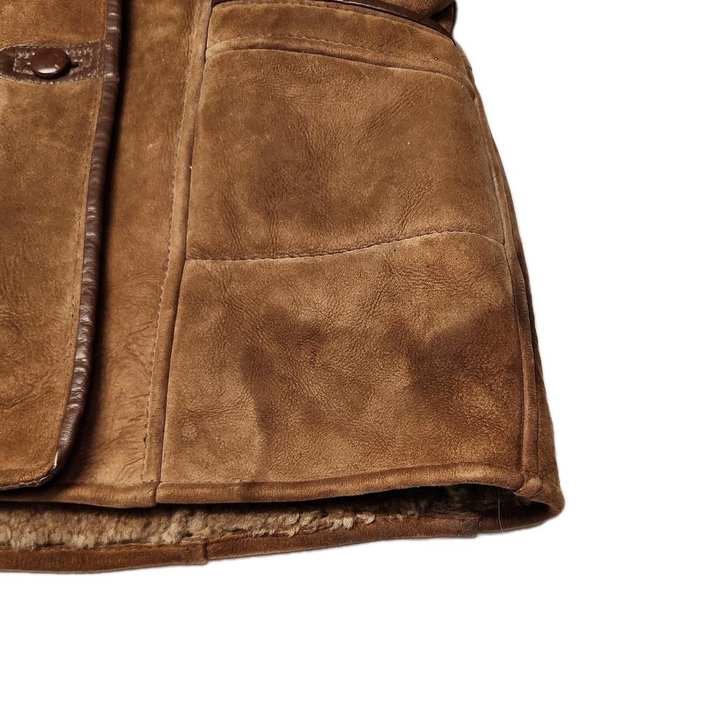1961 Knight Thors Womens Shearling Coat Hand Signed Craftsman Sz 12 Vintage - Picture 9 of 11